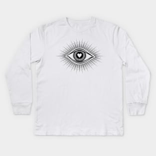 All seeing eye symbol Kids Long Sleeve T-Shirt